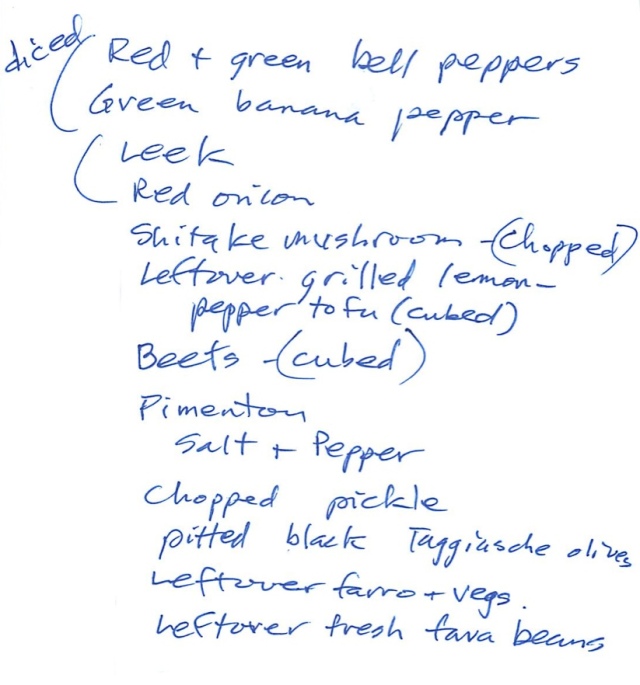 Salamagundi ingredients